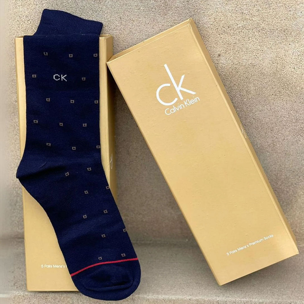 TMS Branded C-K Formal Full Socks (pack of 5)