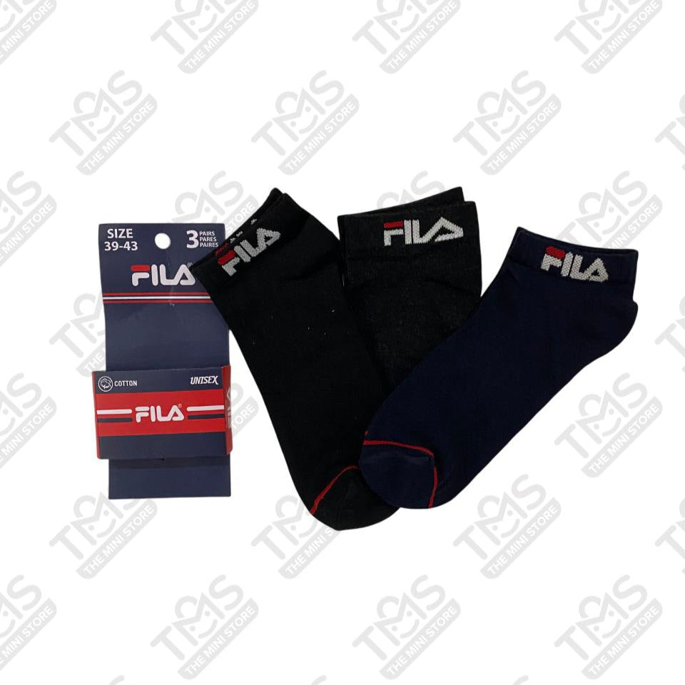 TMS Branded F-i-l-a Ankle Socks 2 (Pack Of 3)