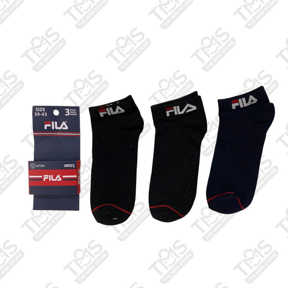 TMS Branded F-i-l-a Ankle Socks 2 (Pack Of 3)