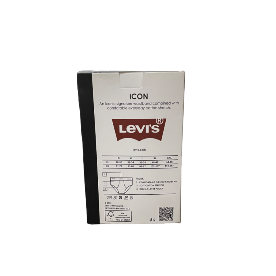TMS Branded L-E-V-I-S Briefs V Shape U-W (Pack Of 3)