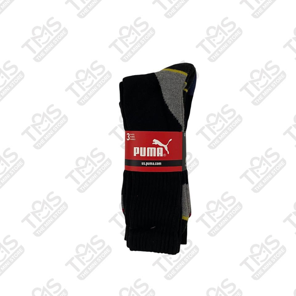TMS Branded P-u-m-a Towel full length socks (pack of 3)
